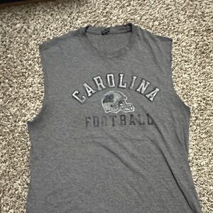 Gray Carolina Football Sleeveless Tee